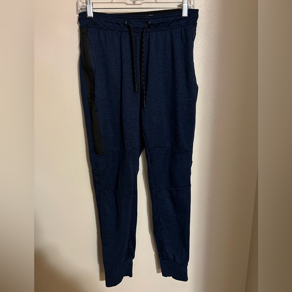 AMERICAN EAGLE Classic Performance Athleisure Jogger Sweatpants Blue Black Sz S‎